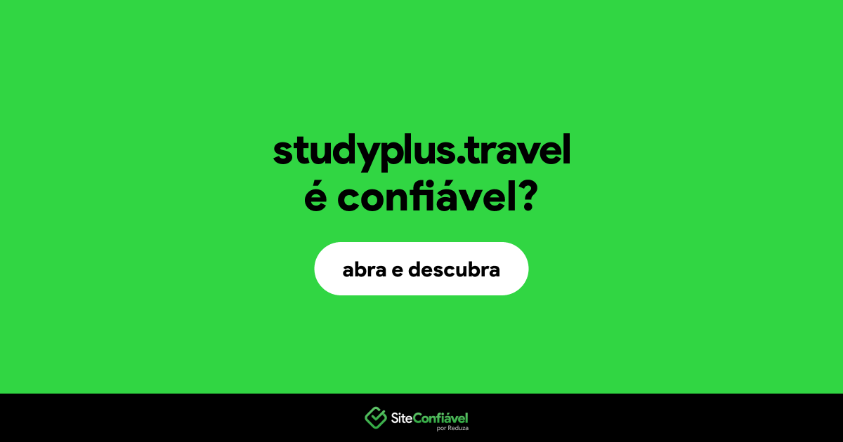 O site studyplus.travel é confiável?