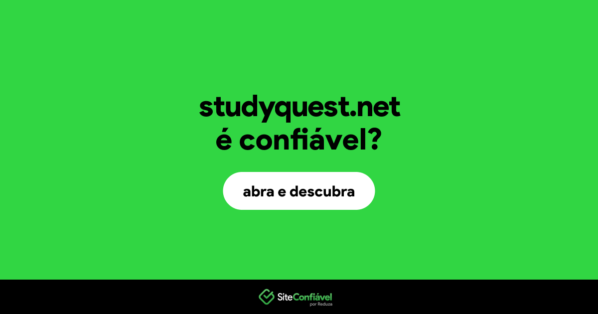 O site studyquest.net é confiável?