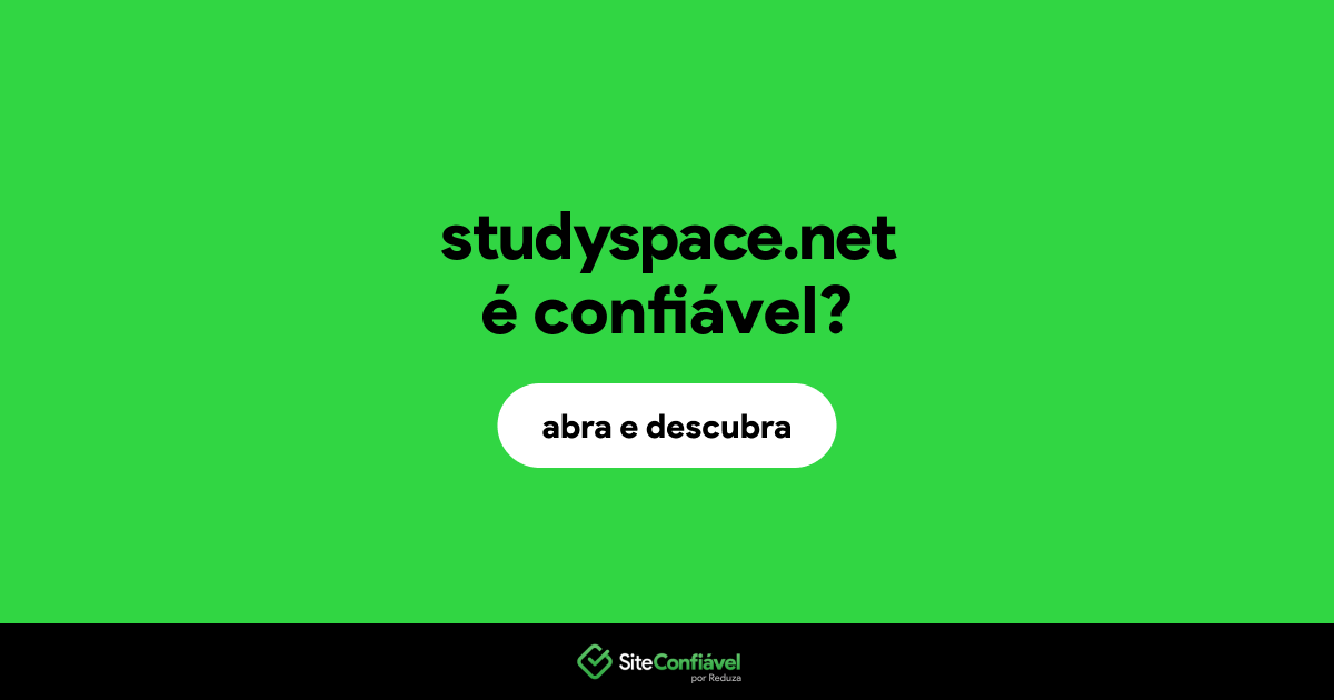 O site studyspace.net é confiável?