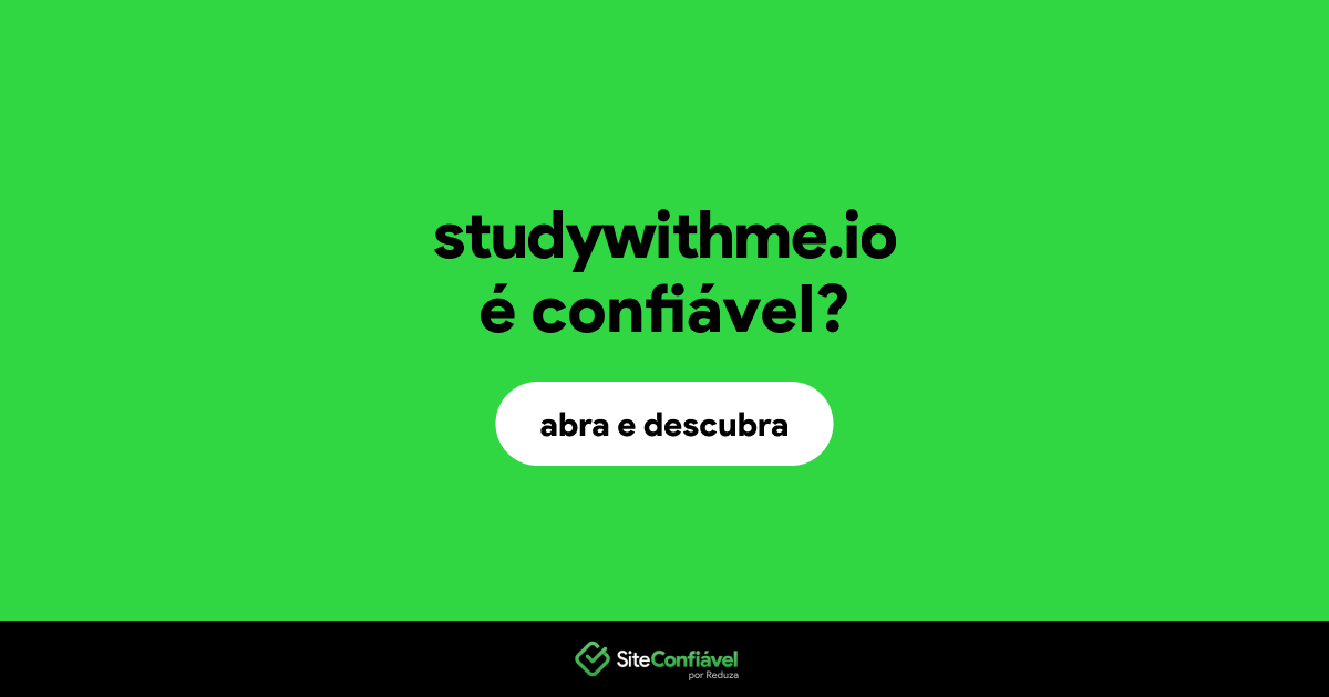 O site studywithme.io é confiável?