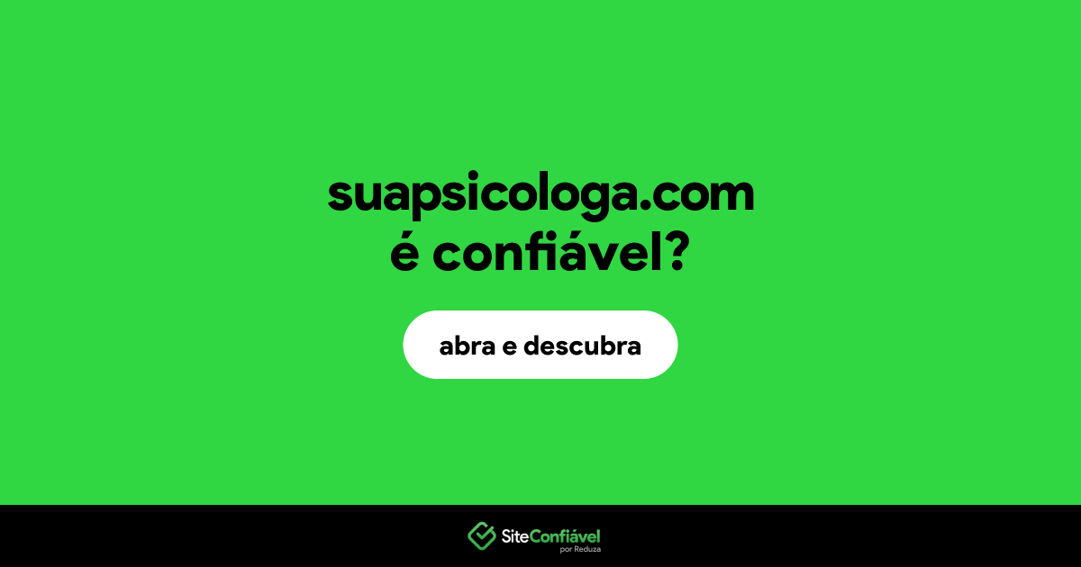 O site suapsicologa.com é confiável?