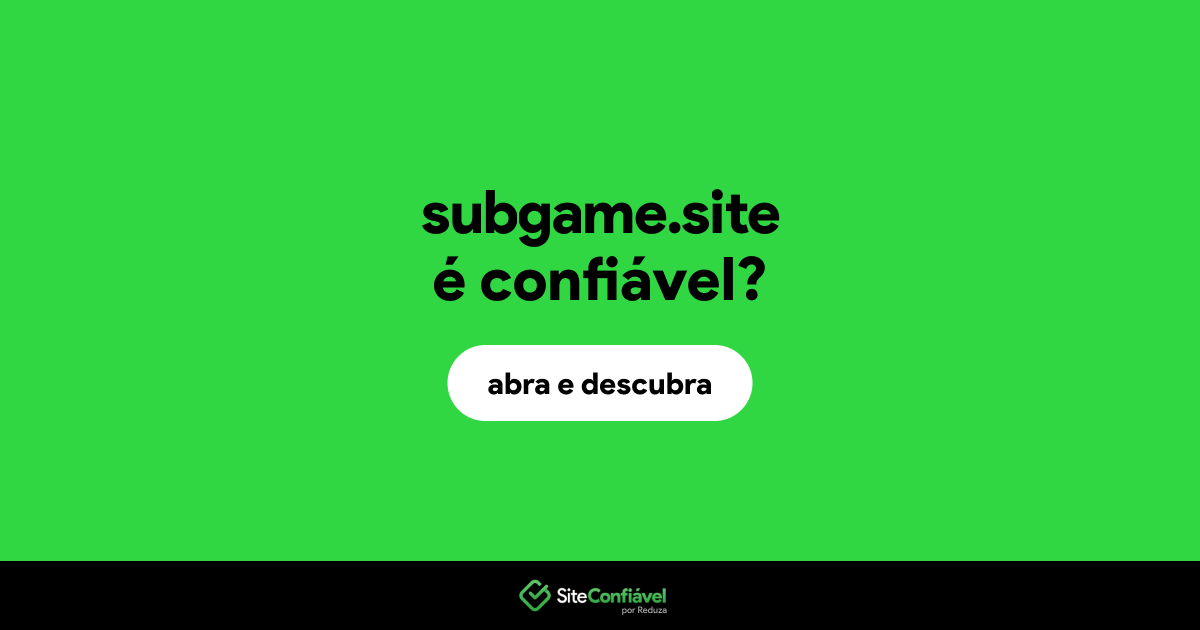 O site subgame.site é confiável?