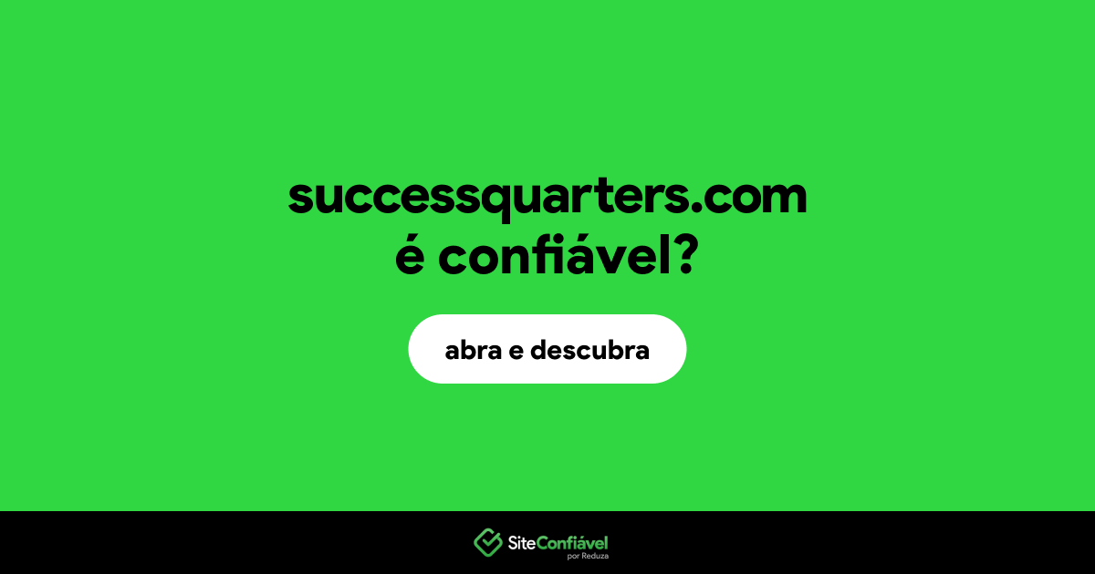 O site successquarters.com é confiável?