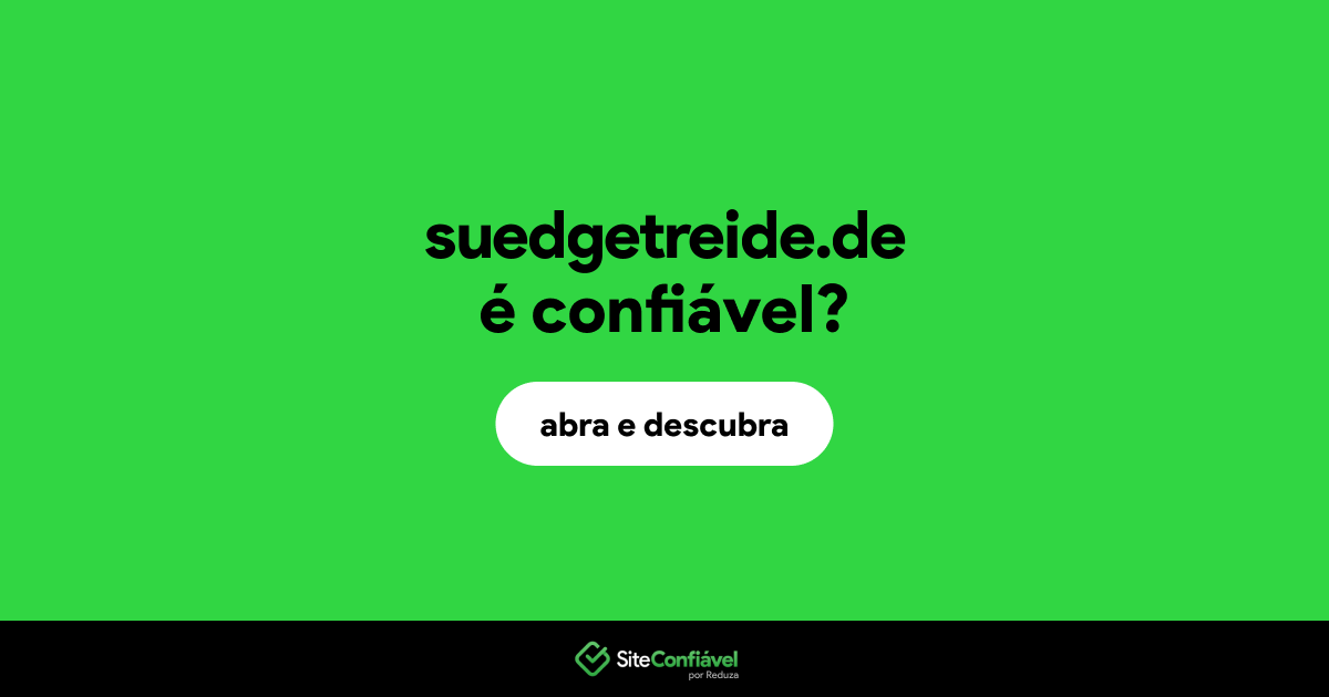 O site suedgetreide.de é confiável?