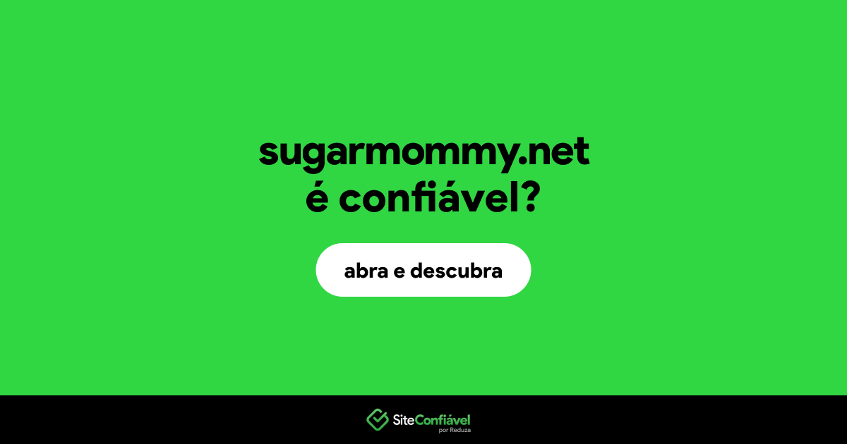 O site sugarmommy.net é confiável?