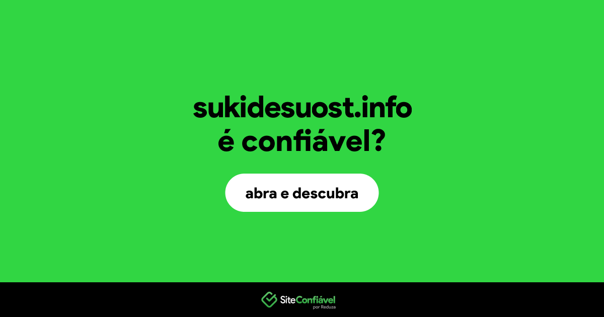 O site sukidesuost.info é confiável?
