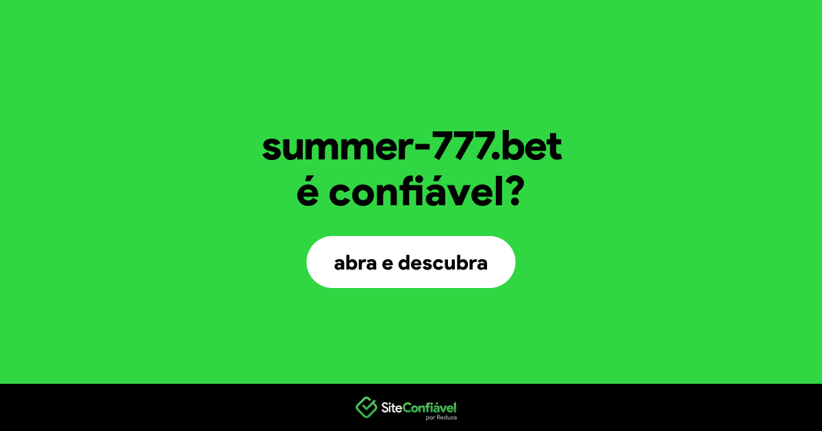O site summer-777.bet é confiável?