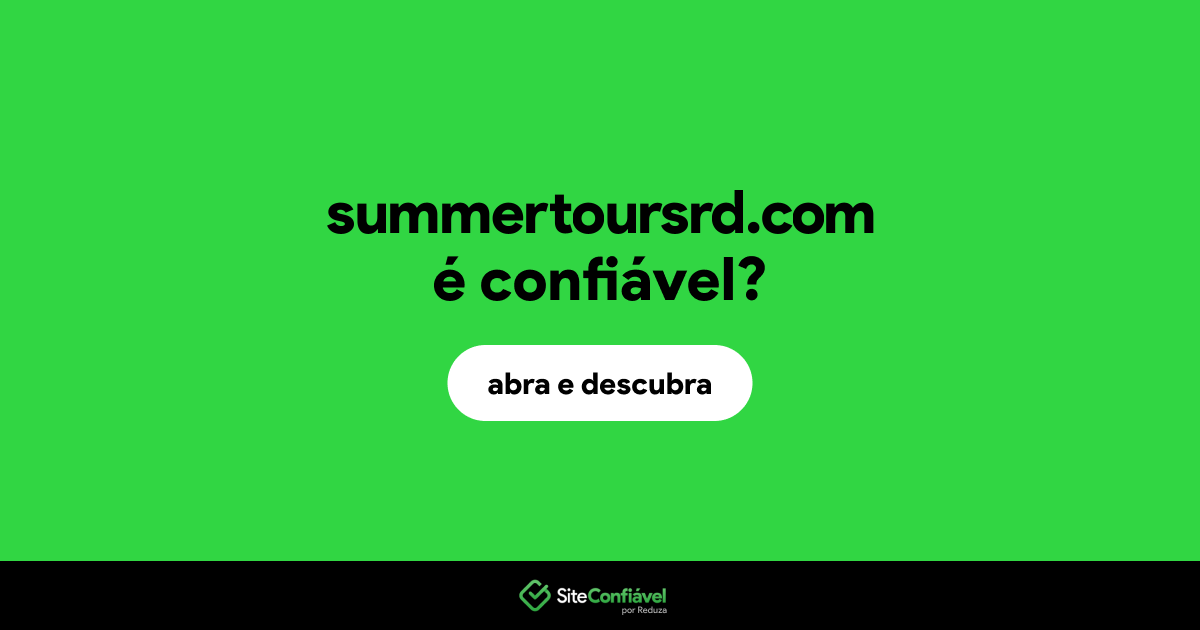 O site summertoursrd.com é confiável?