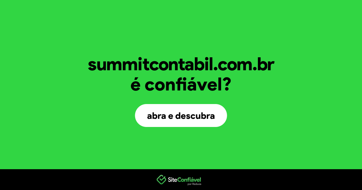 O site summitcontabil.com.br é confiável?