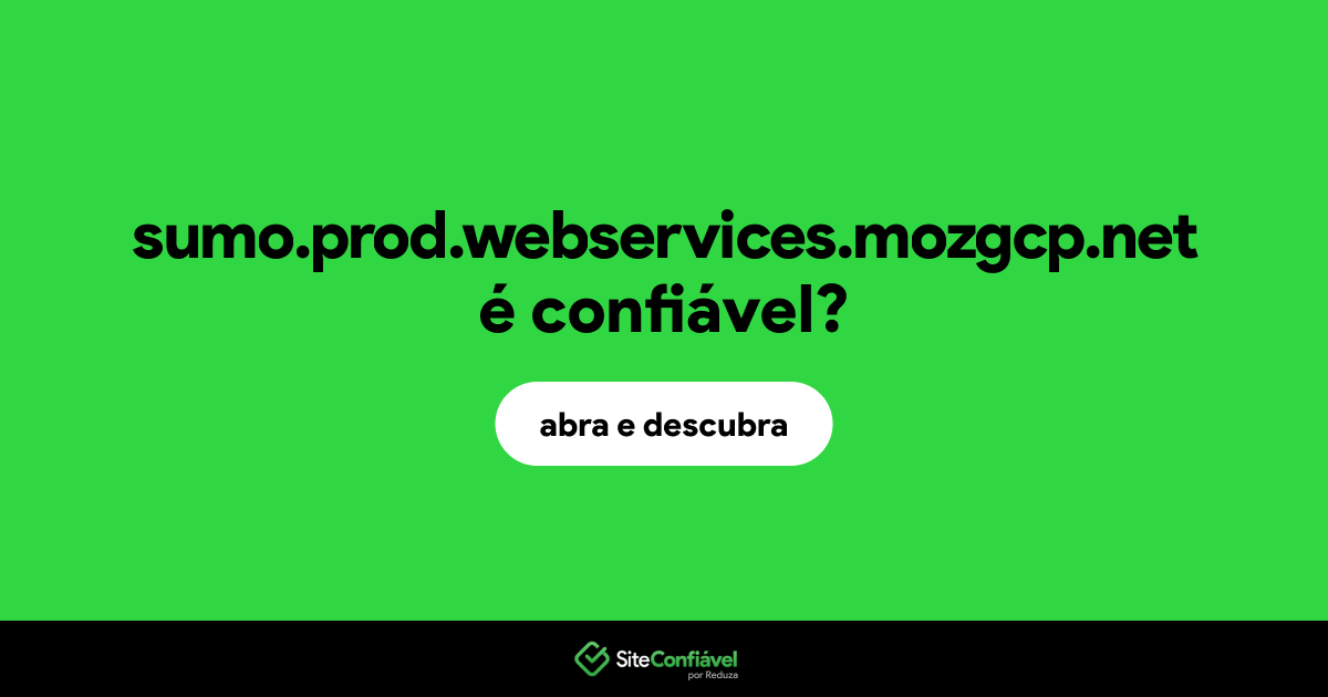 O site sumo.prod.webservices.mozgcp.net é confiável?
