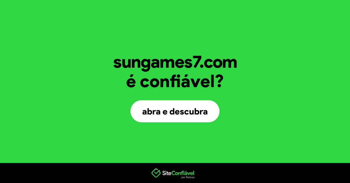 O site sungames7.com é confiável?