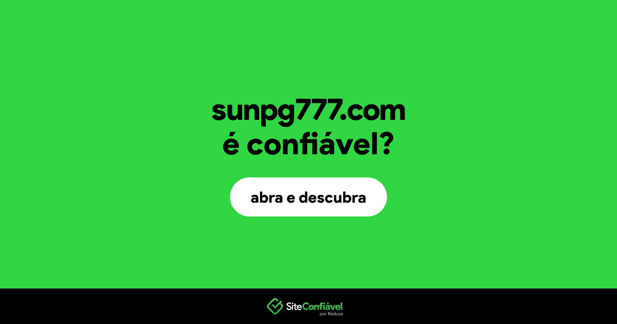 O site sunpg777.com é confiável?