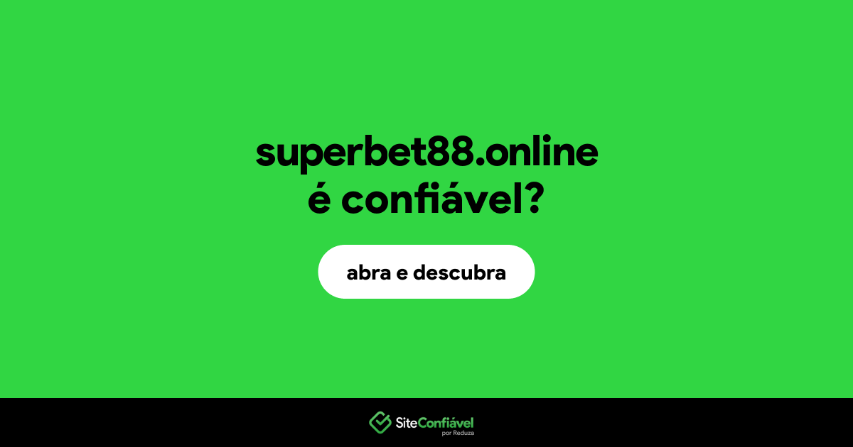 O site superbet88.online é confiável?