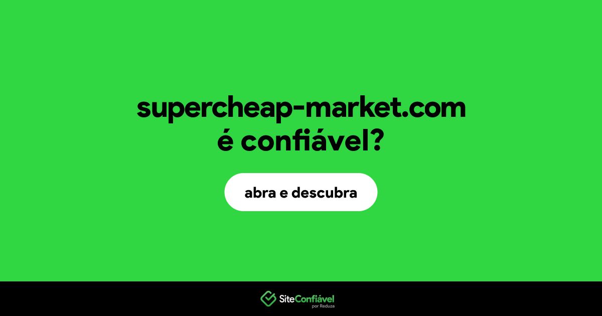 O site supercheap-market.com é confiável?