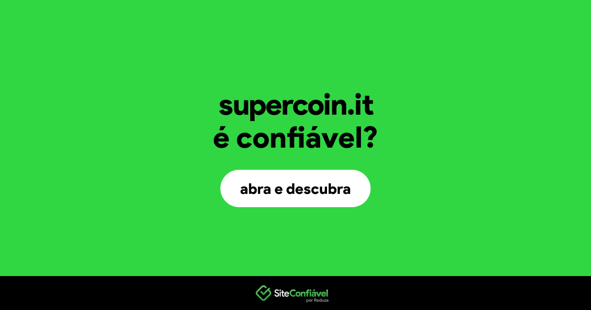 O site supercoin.it é confiável?