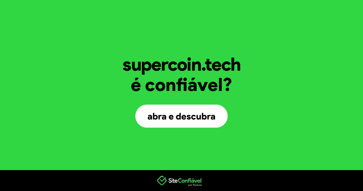 O site supercoin.tech é confiável?