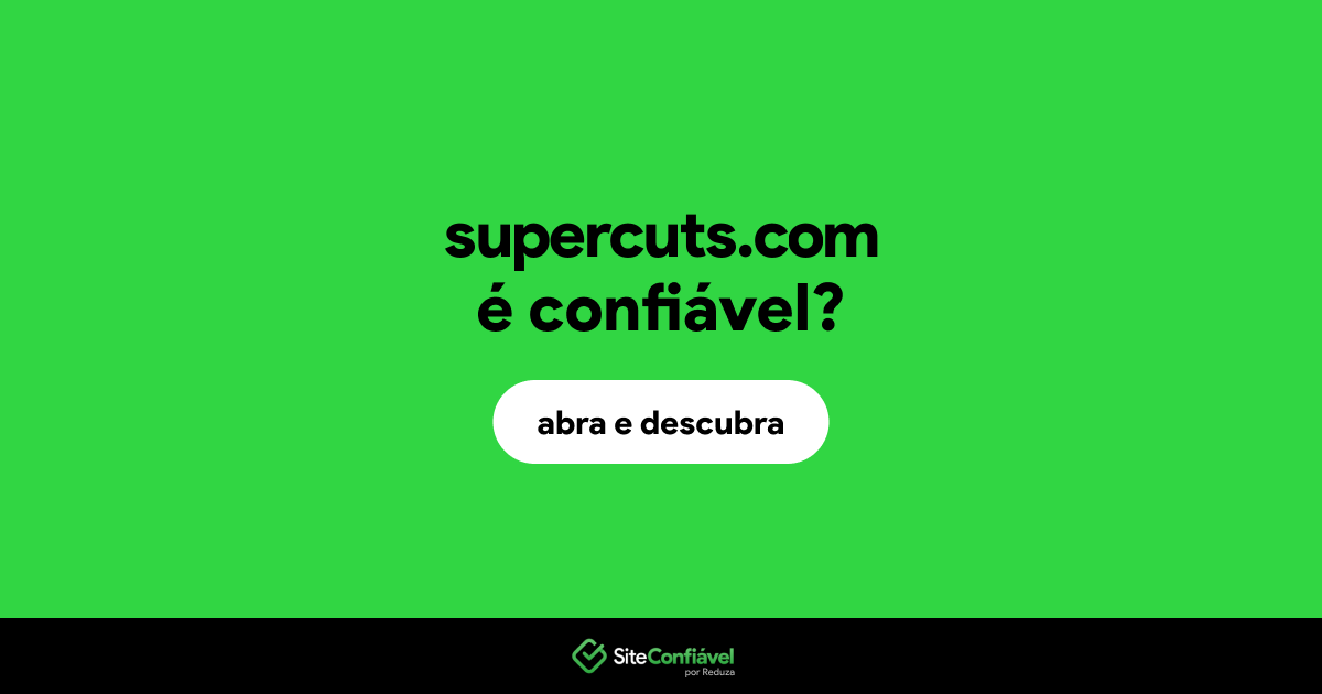 O site supercuts.com é confiável?
