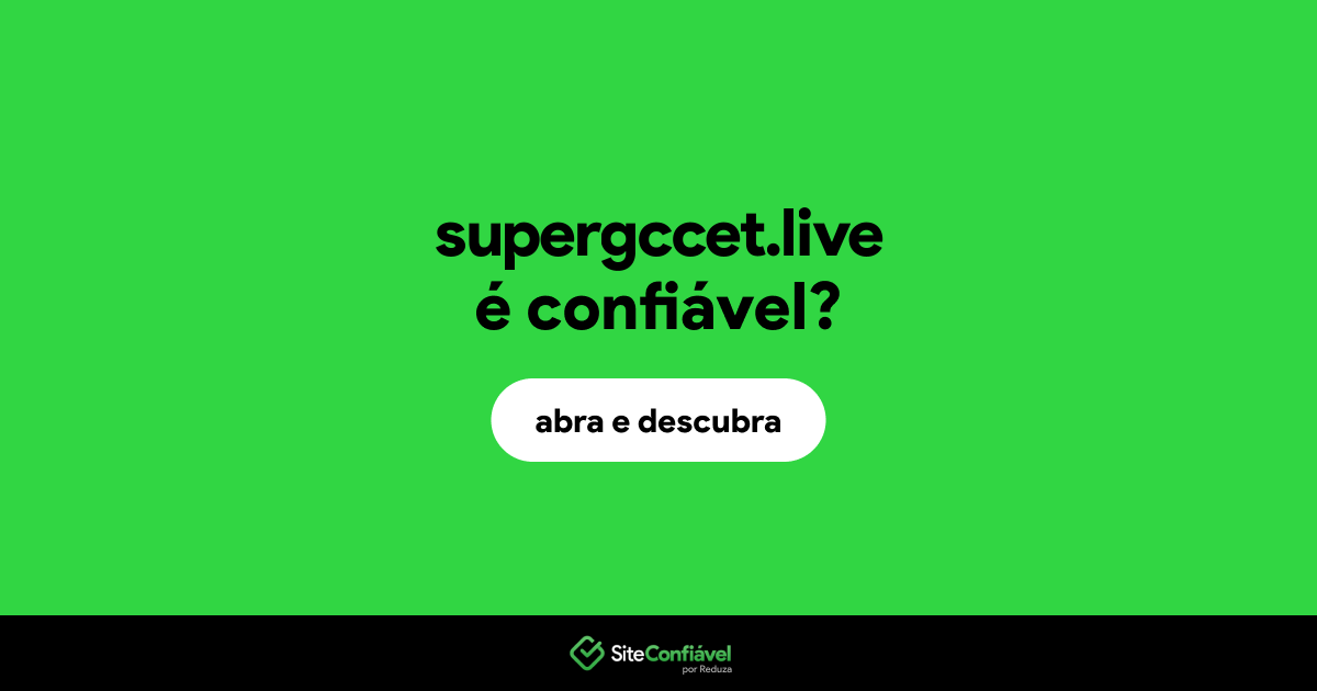 O site supergccet.live é confiável?