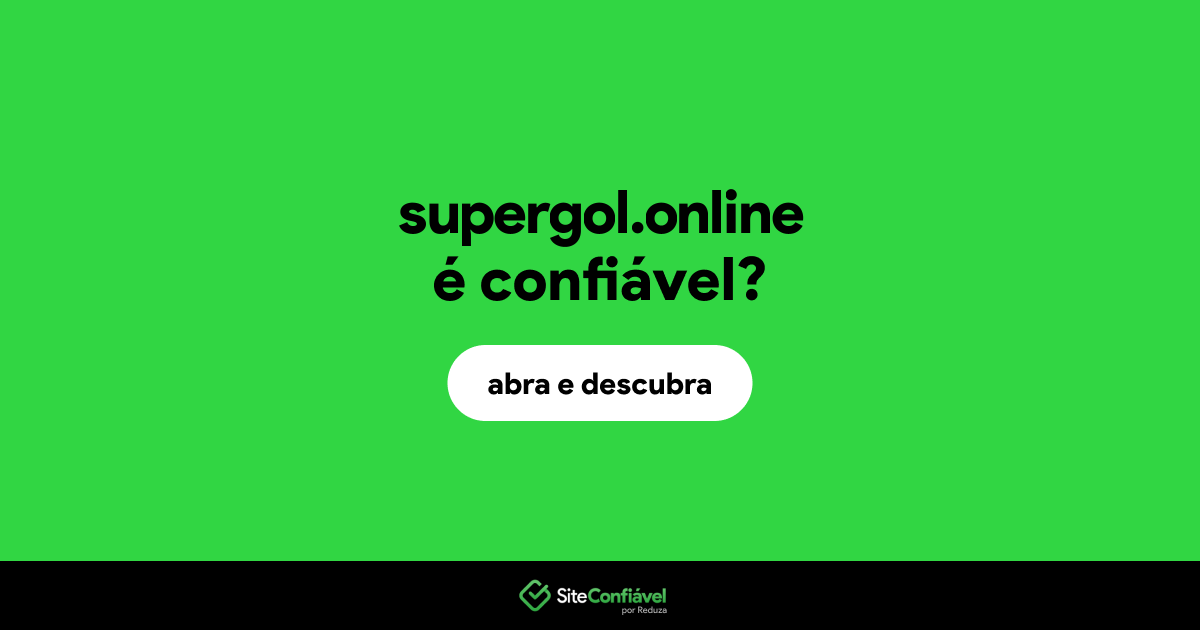 O site supergol.online é confiável?
