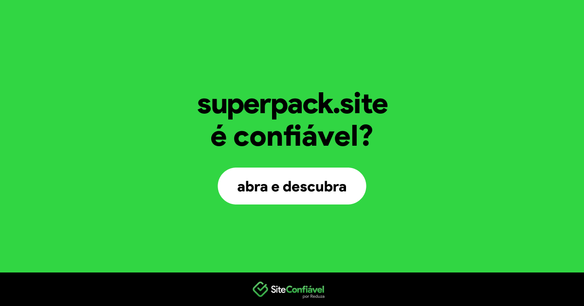 O site superpack.site é confiável?