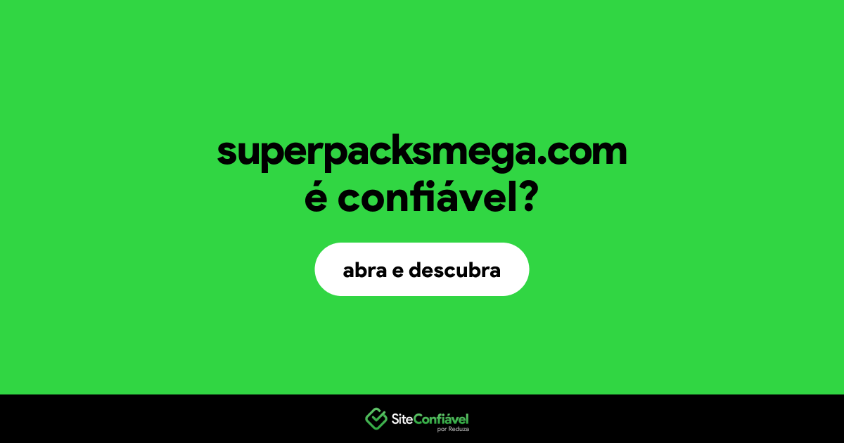 O site superpacksmega.com é confiável?