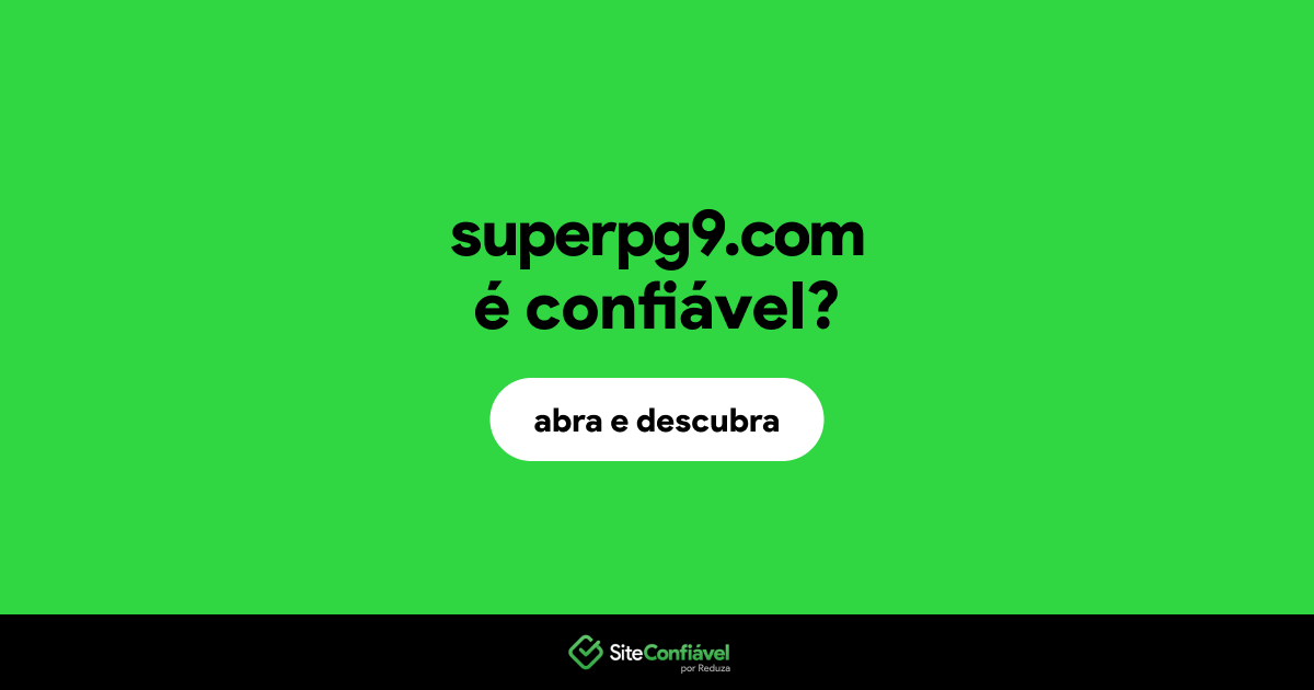 O site superpg9.com é confiável?