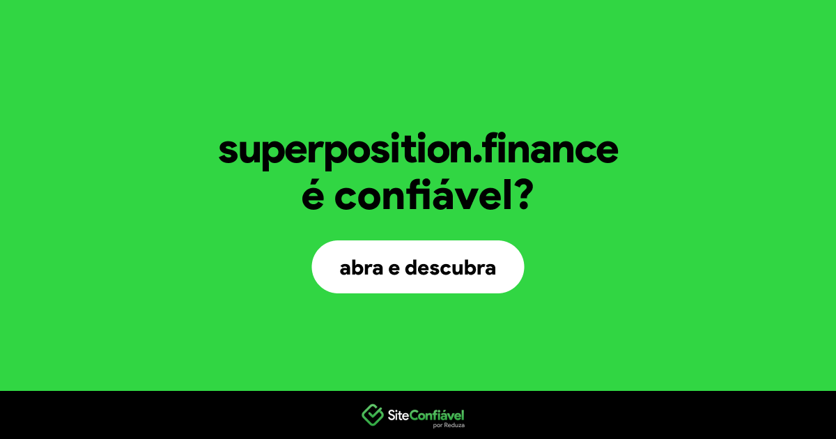 O site superposition.finance é confiável?