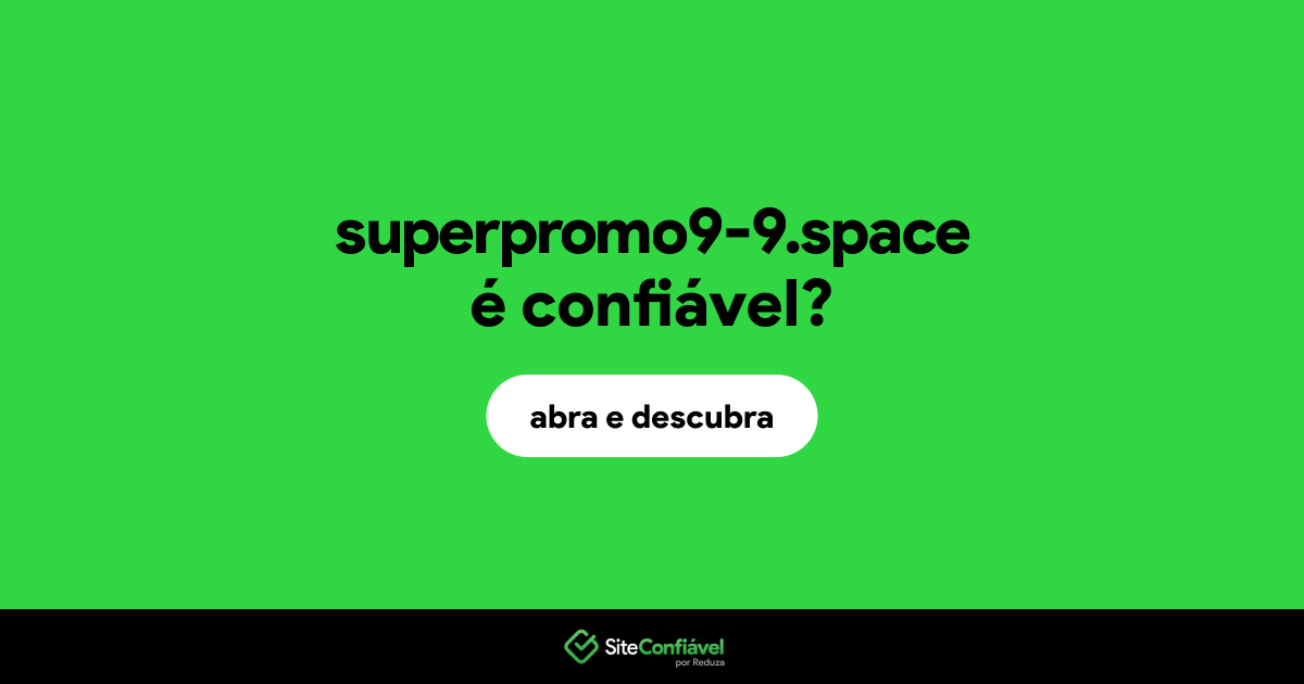 O site superpromo9-9.space é confiável?