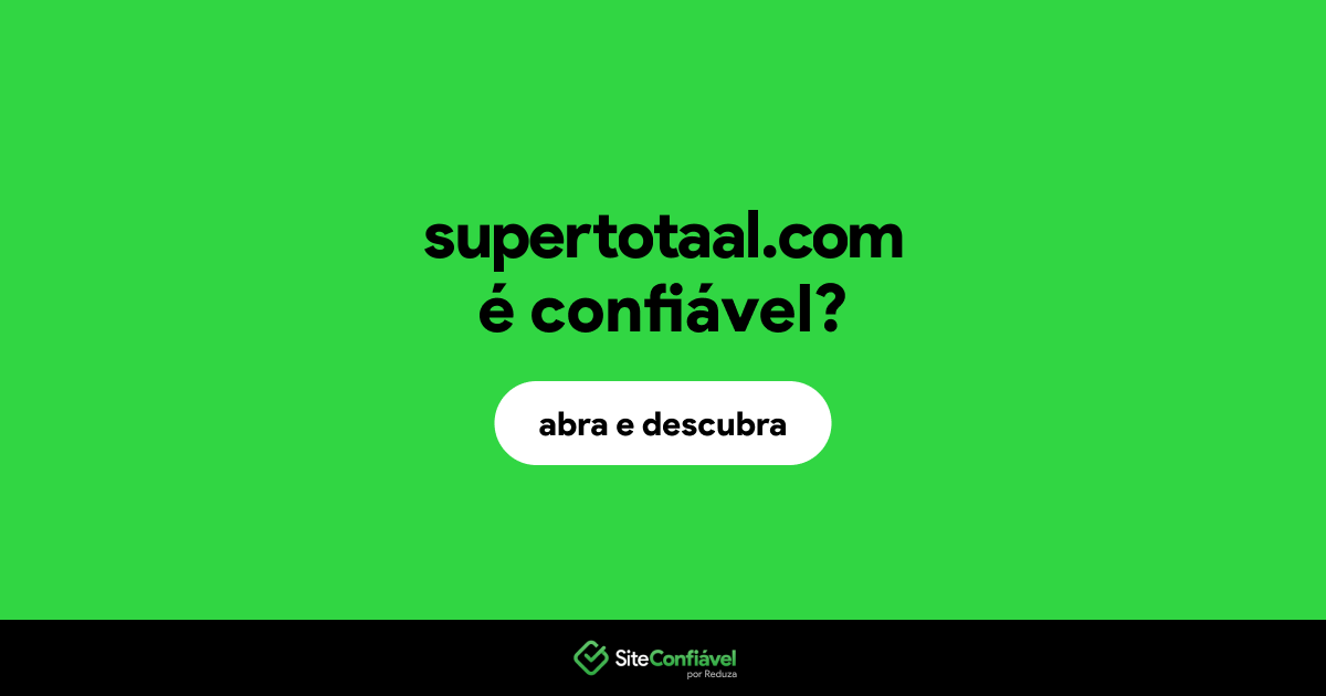 O site supertotaal.com é confiável?
