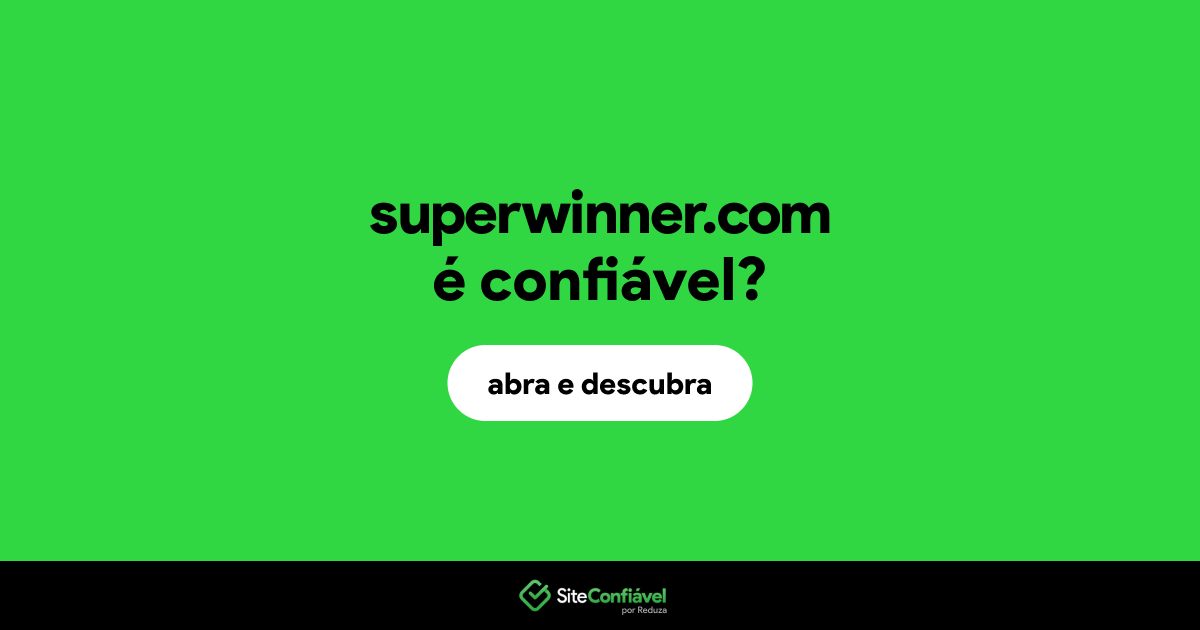 O site superwinner.com é confiável?