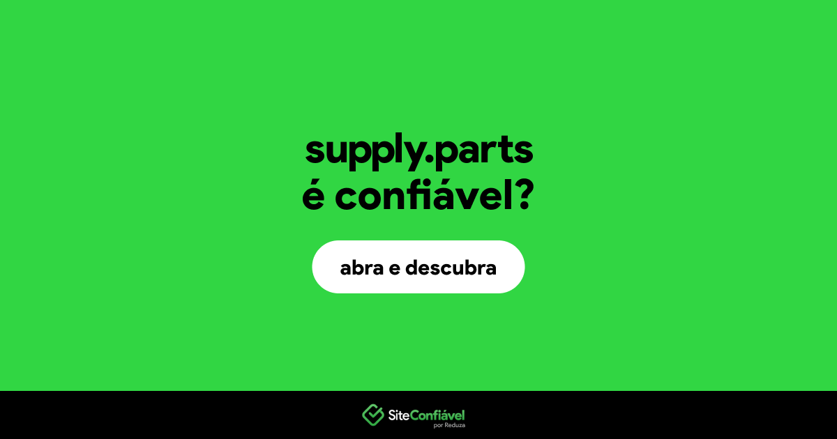 O site supply.parts é confiável?