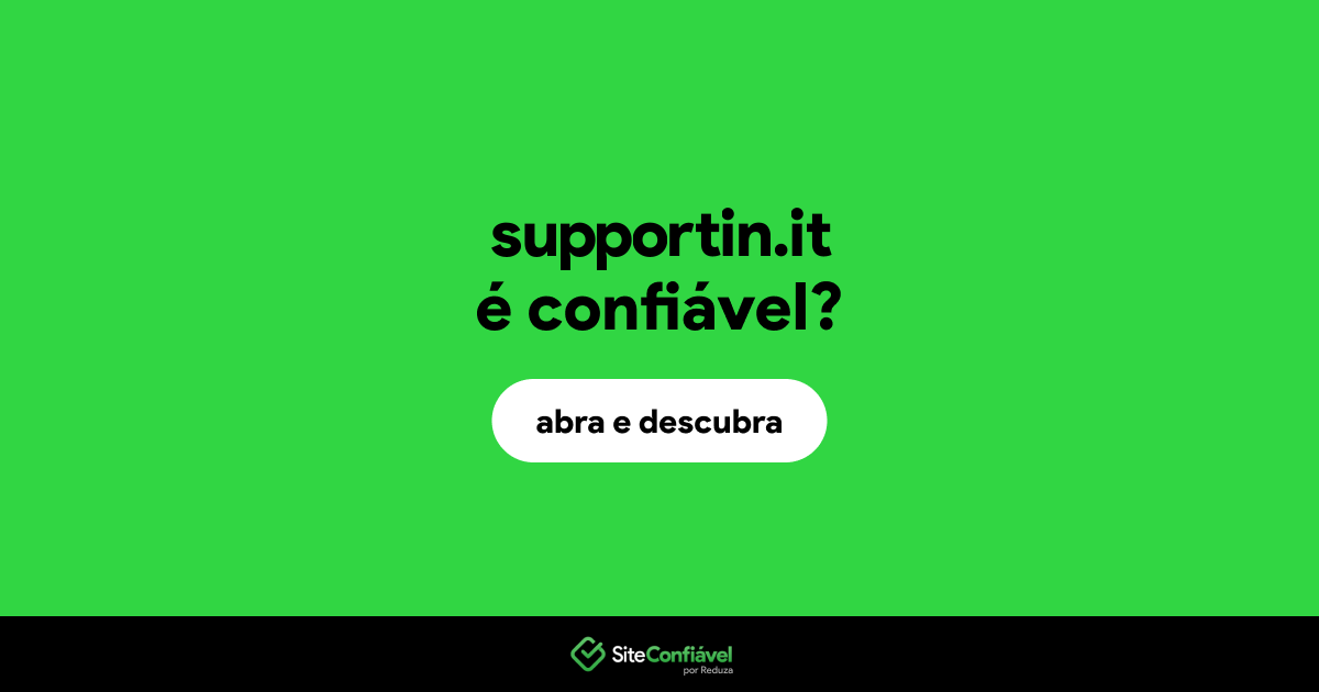 O site supportin.it é confiável?