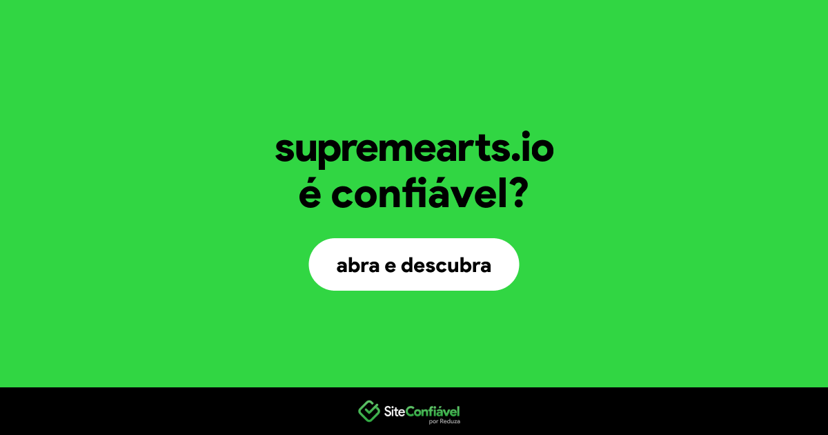 O site supremearts.io é confiável?