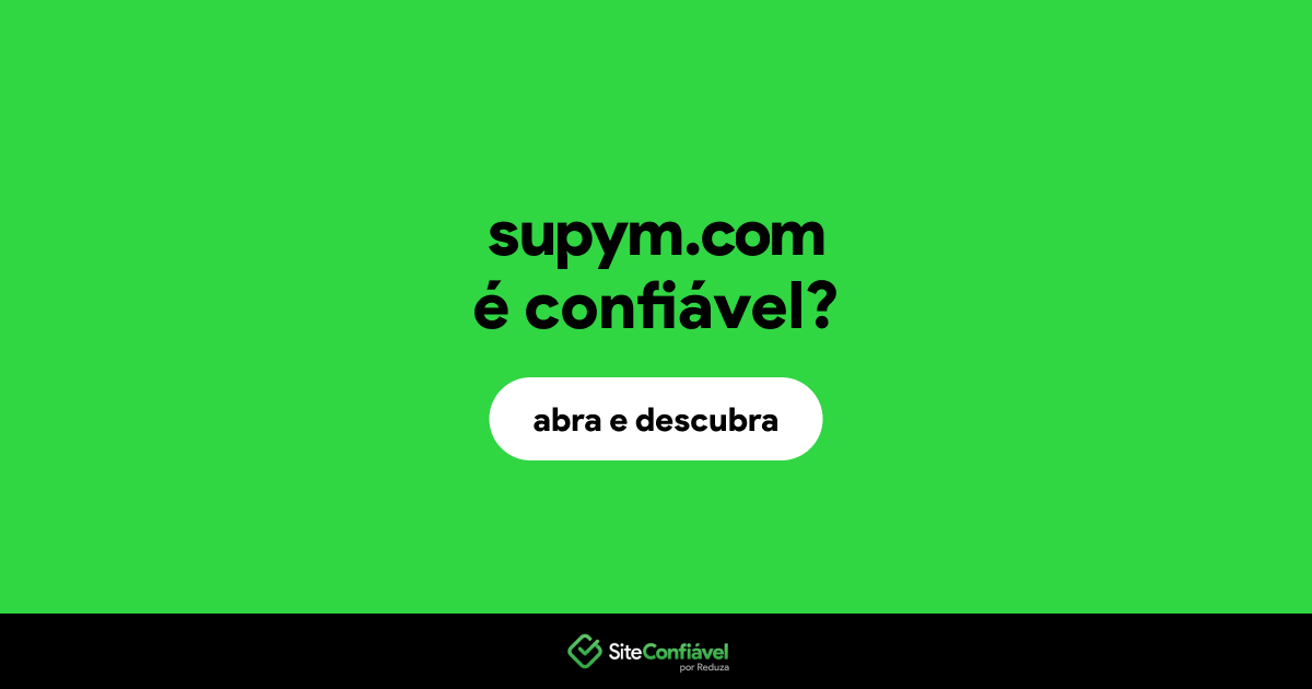 O site supym.com é confiável?