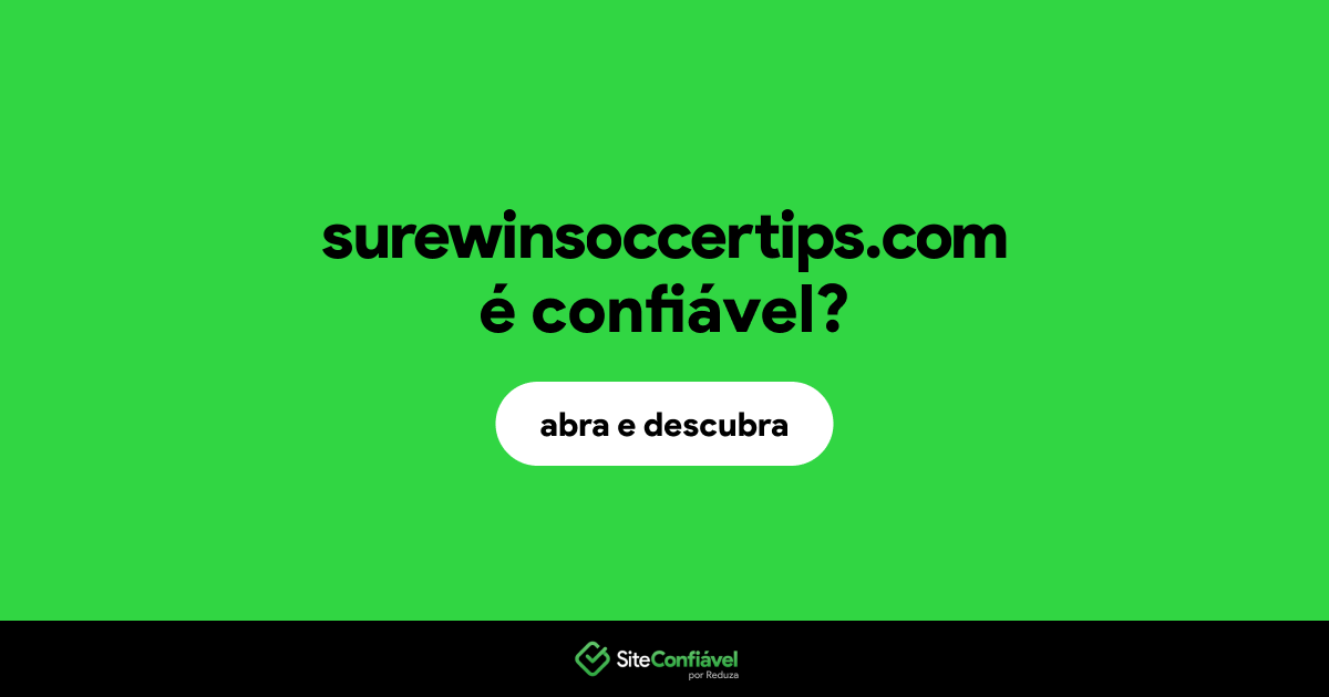 O site surewinsoccertips.com é confiável?