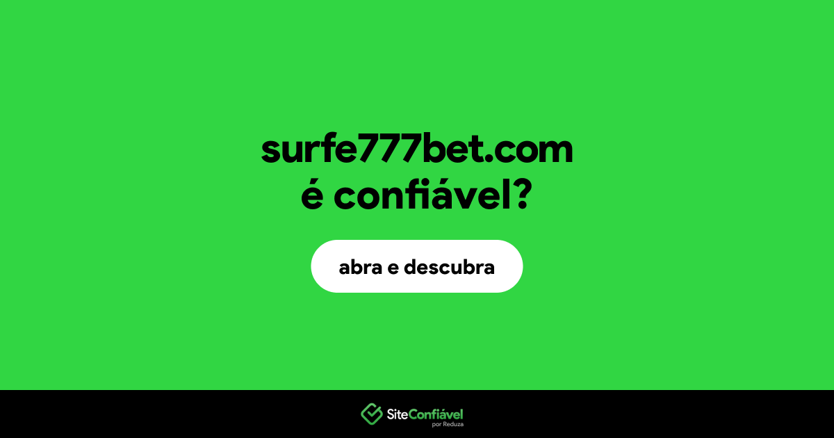 O site surfe777bet.com é confiável?