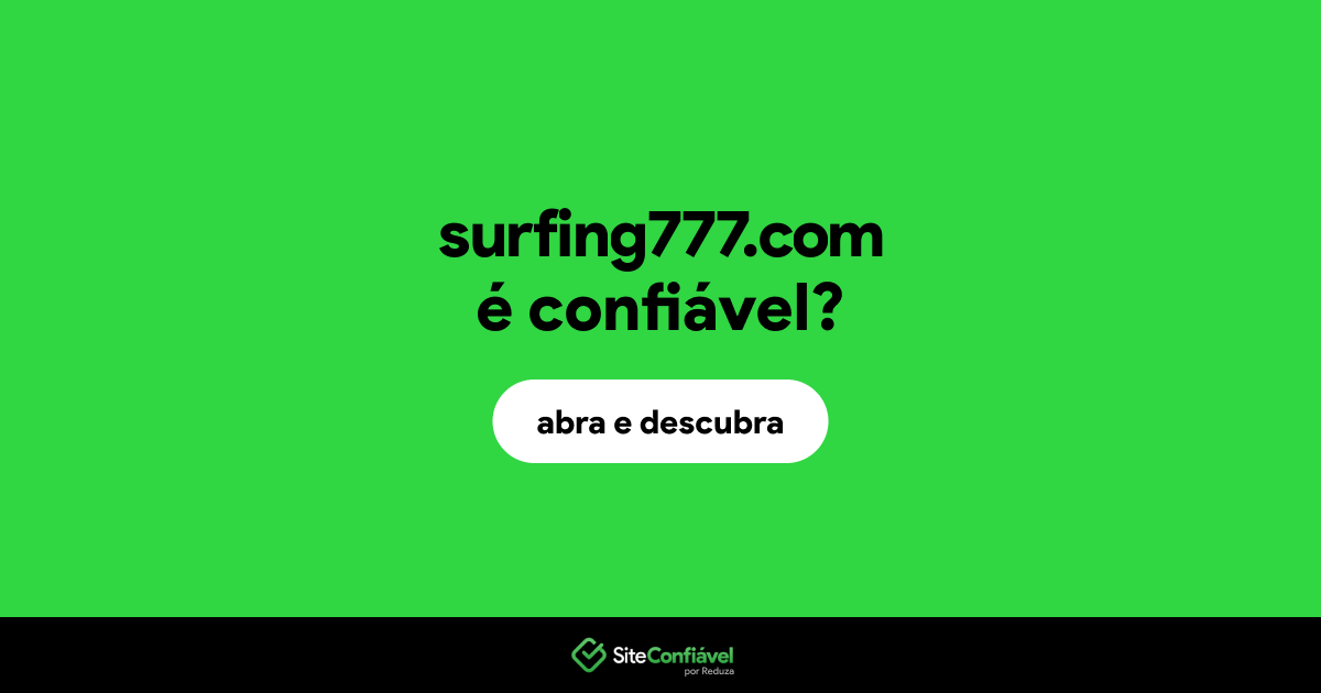 O site surfing777.com é confiável?
