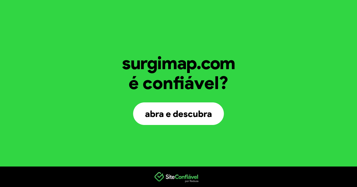 O site surgimap.com é confiável?