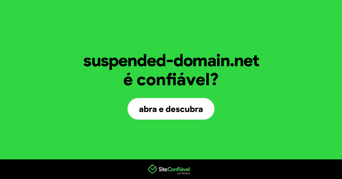 O site suspended-domain.net é confiável?