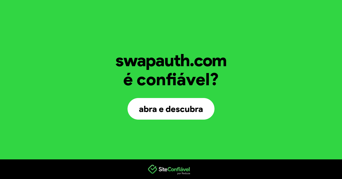 O site swapauth.com é confiável?