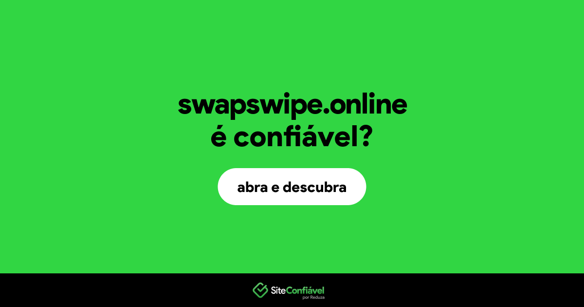 O site swapswipe.online é confiável?