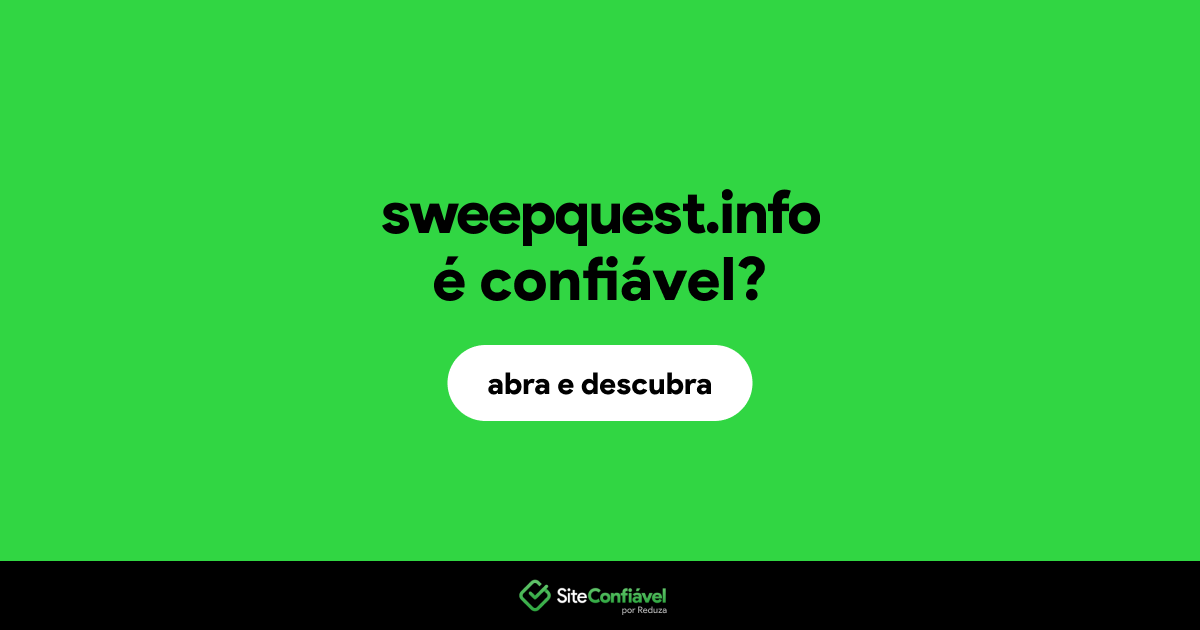 O site sweepquest.info é confiável?