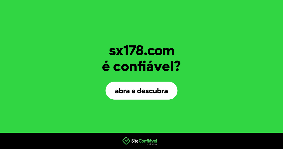 O site sx178.com é confiável?