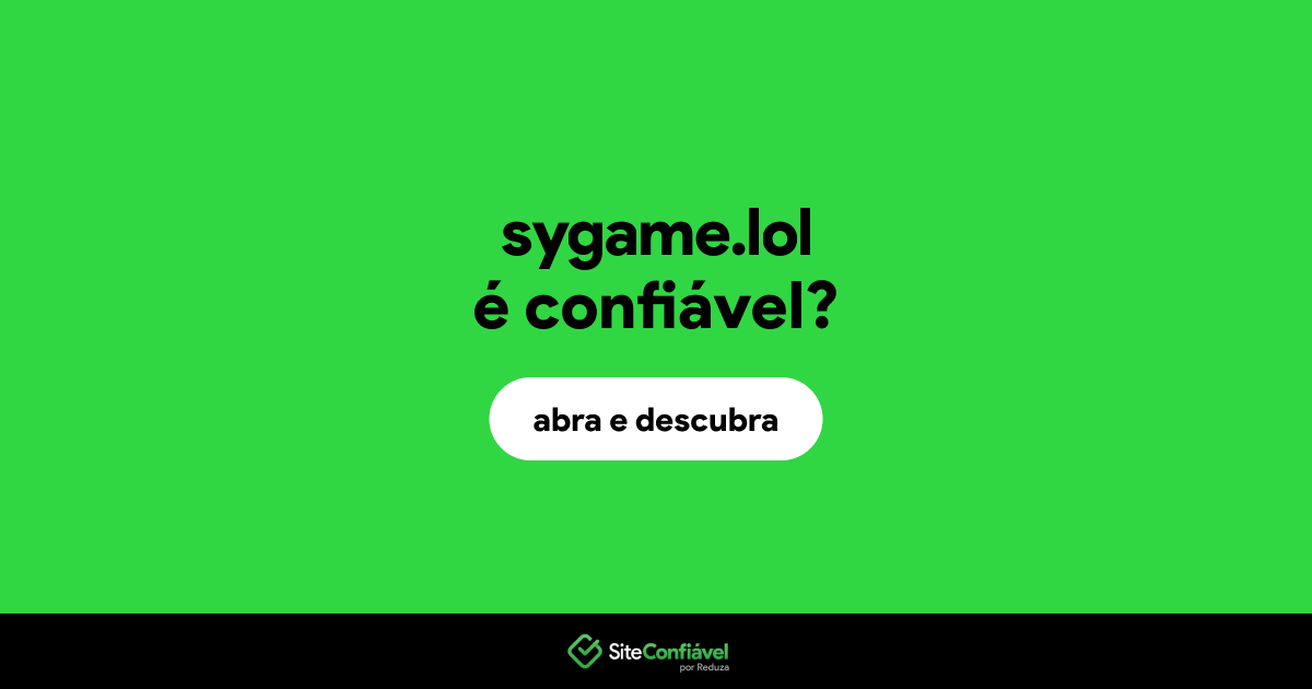 O site sygame.lol é confiável?