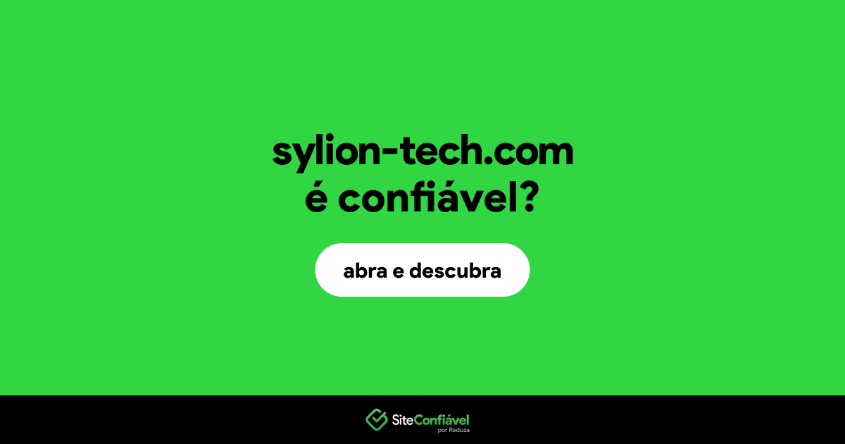 O site sylion-tech.com é confiável?