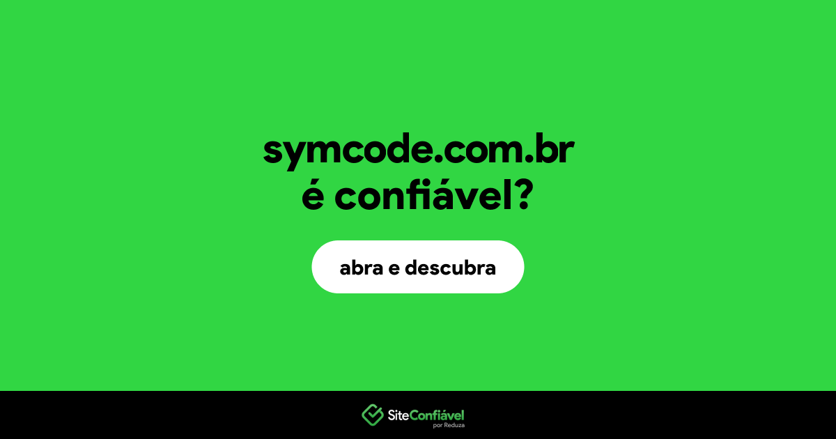 O site symcode.com.br é confiável?