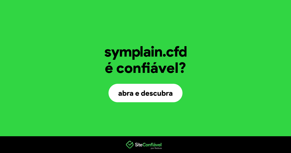 O site symplain.cfd é confiável?