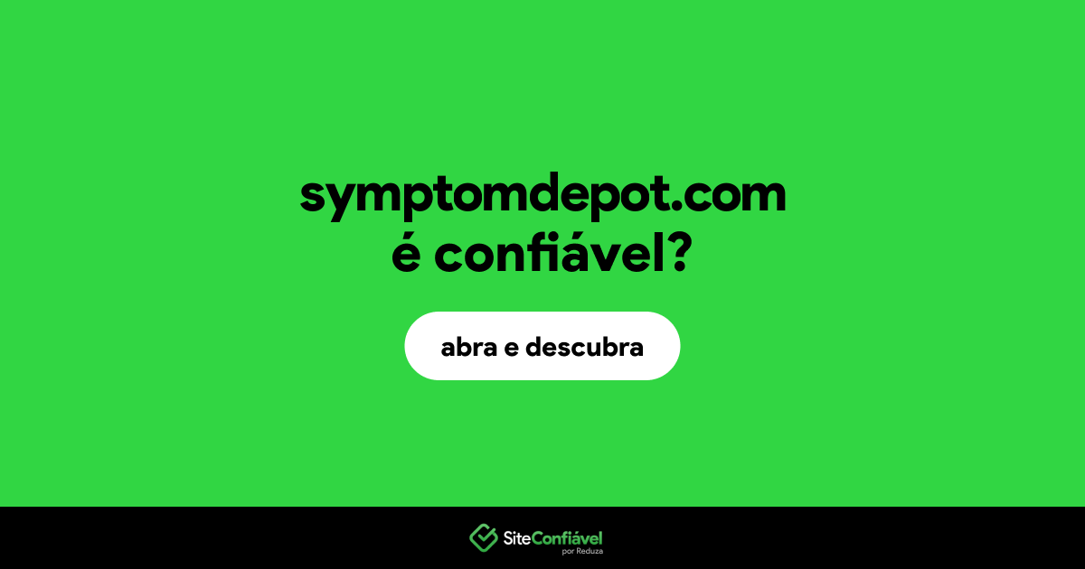 O site symptomdepot.com é confiável?