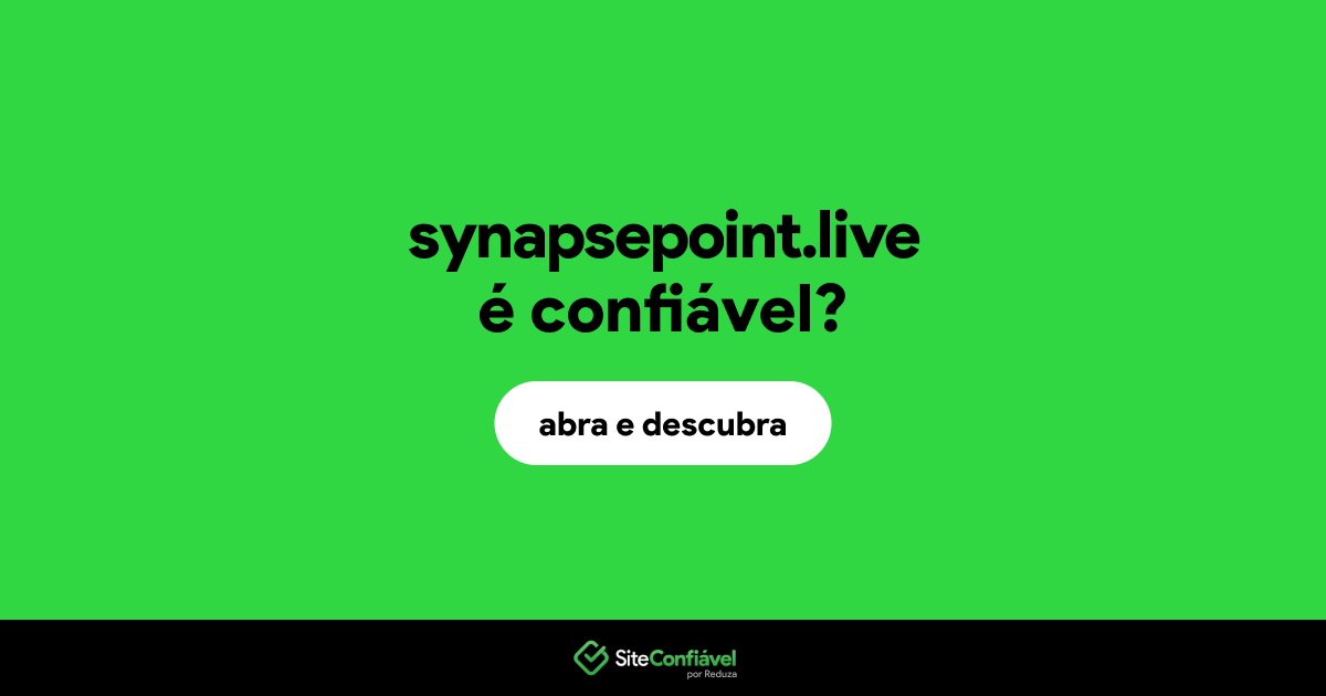 O site synapsepoint.live é confiável?