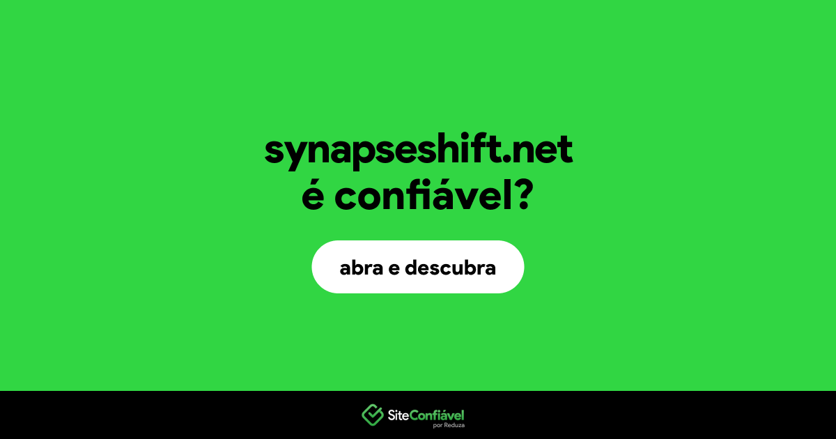O site synapseshift.net é confiável?